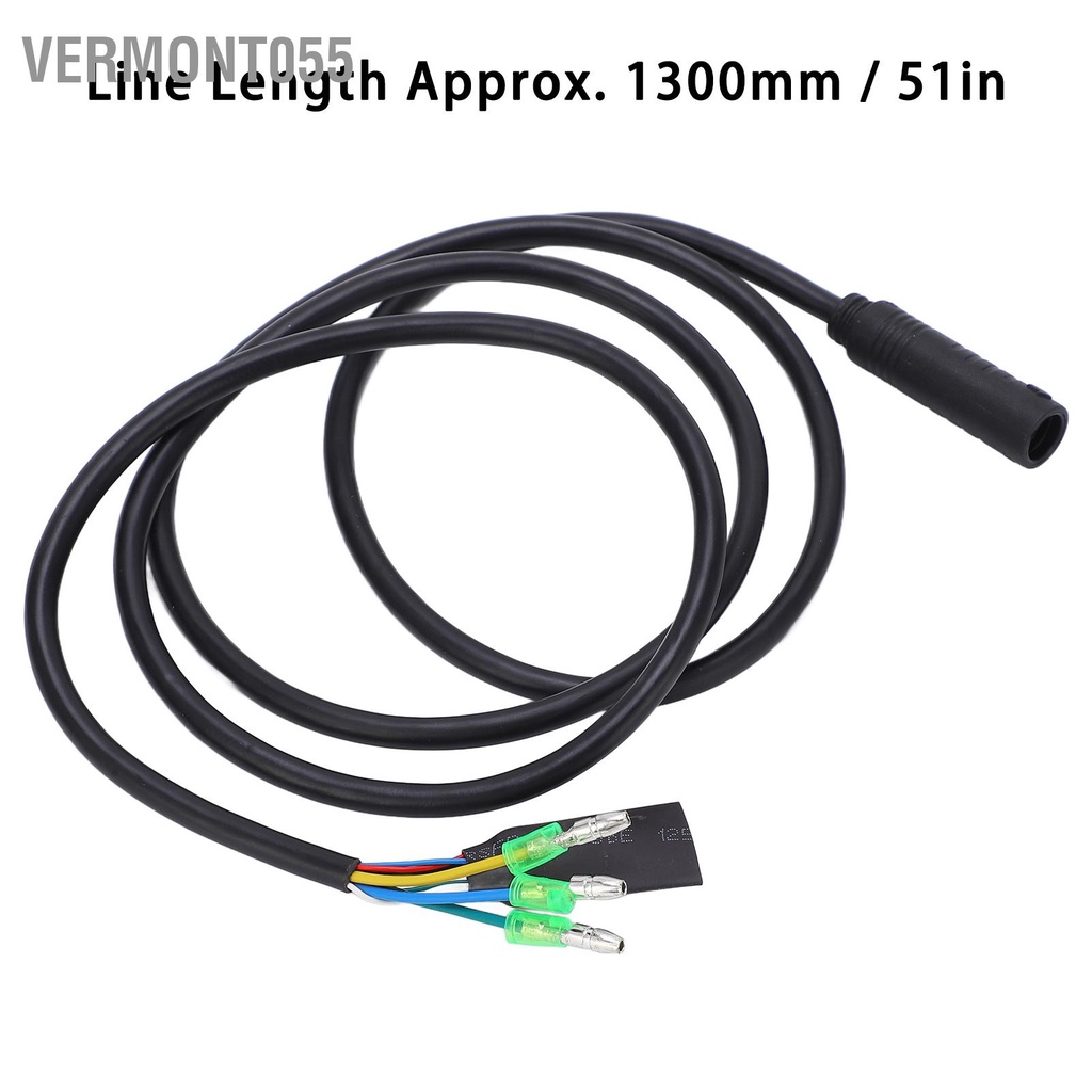 Vermont055 Xe Đạp Điện Máy Adapter Chống Nước 1300Mm Đầu Nữ 9 Chân Cắm Động Cơ Phụ Kiện