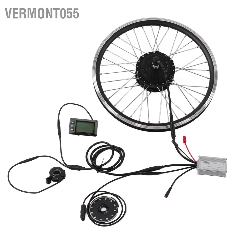 Vermont055 Xe đạp điện 36V 250W Bộ chuyển đổi động cơ bánh trước 20 inch với màn hình điều khiển