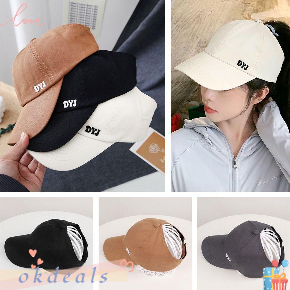 OKDEALS Mũ Lưỡi Trai Chống Nắng Không Chóp Có Thể Điều Chỉnh Kích Cỡ Dành Cho Nam Và Nữ