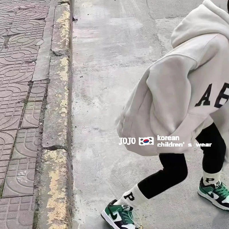 Áo Hoodie In Chữ Thời Trang Thu Đông Hàn Quốc Mới Cho Bé Trai Bé Gái