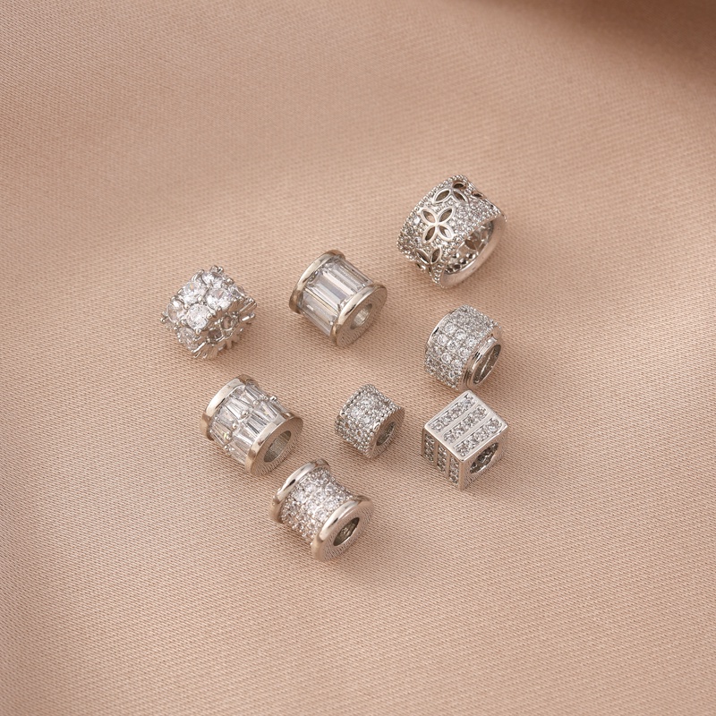 Chuỗi Hạt Ngọc Trai Hình Vuông Mạ Vàng Trắng Dùng Để Làm Trang Sức diy