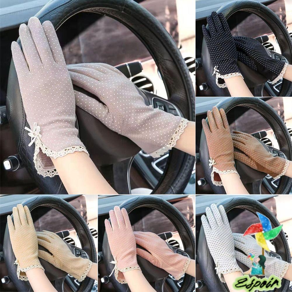 ESPO Găng Tay Lái Xe Chống Nắng Mùa Hè Thoáng Khí Họa Tiết Chấm