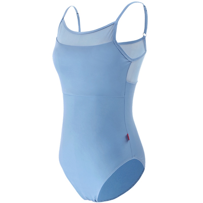 Áo Liền Quần Múa Ba Lê Bằng Nylon Mềm Phối Lưới Không Tay Dành Cho Nữ