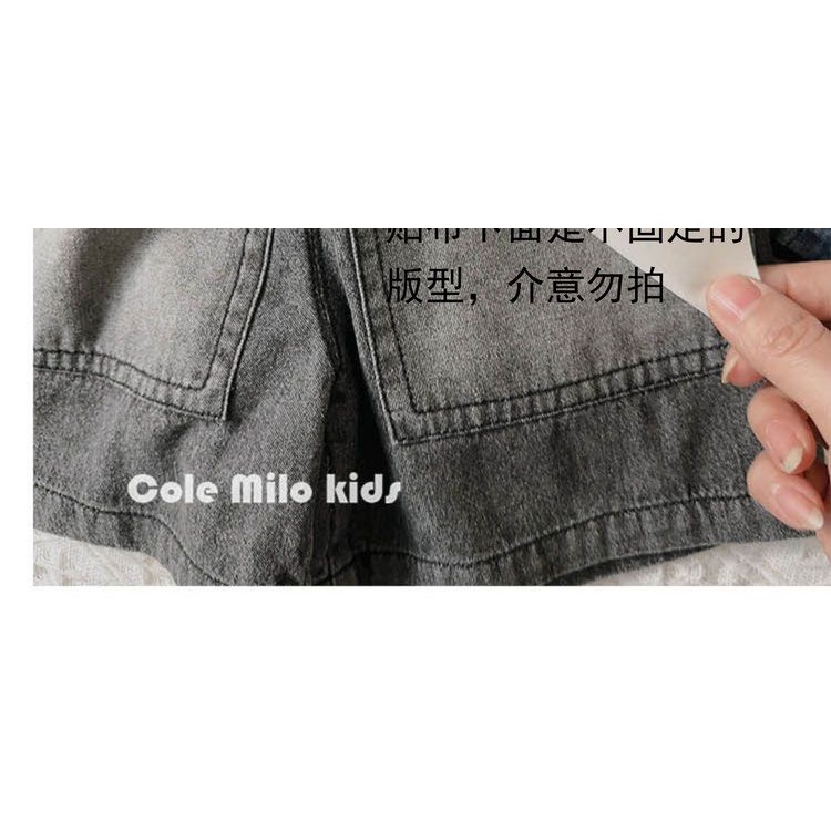 Quần Short Denim Dáng Rộng In Họa Tiết Graffiti Phong Cách Hàn Quốc Thời Trang Mùa Hè Cho Bé Trai Và Gái