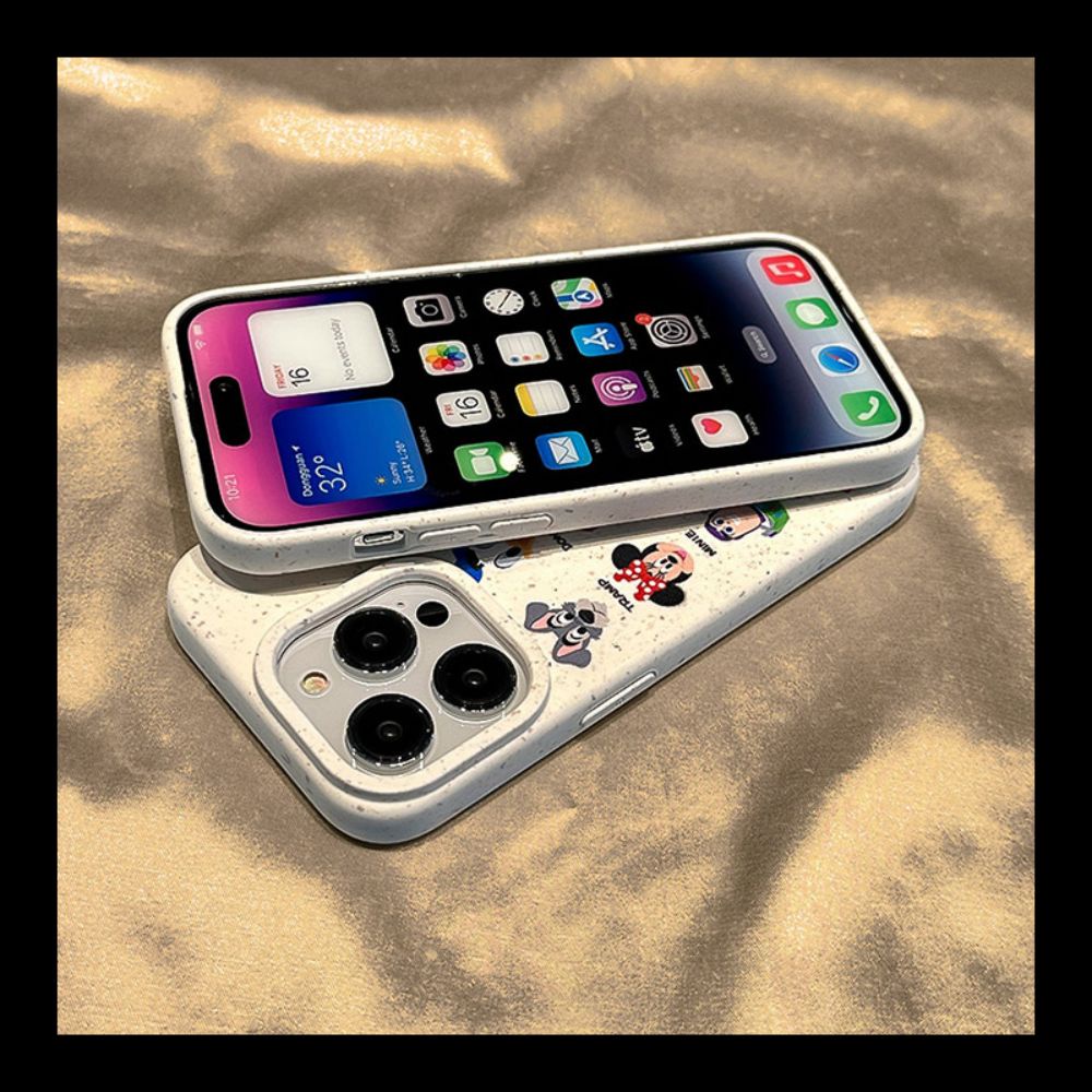 Ốp Điện Thoại TPU Mềm Chống Rơi Chống Bụi Hình Đầu Búp Bê Disney Cho IPhone 14 13 12 11 Pro Max X XR 8 7 Plus