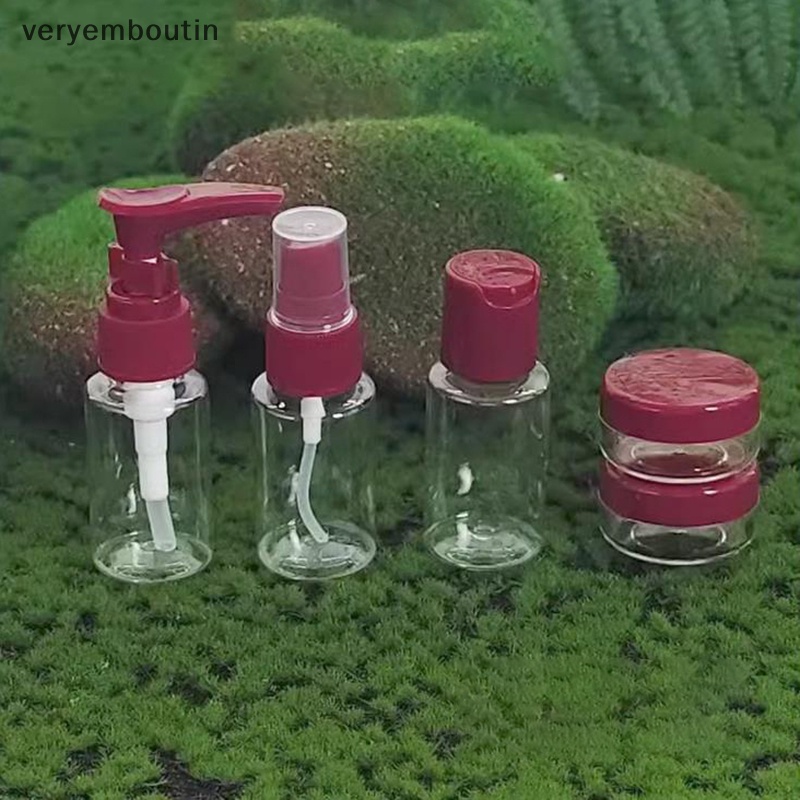 Set 5 / 8 Lọ Nhựa Rỗng Trong Suốt Mini Đựng Mỹ Phẩm Du Lịch Tiện Lợi