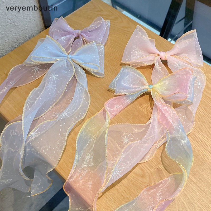 Kẹp Tóc Nơ Tua Rua Thời Trang Mùa Hè Cho Bé Gái