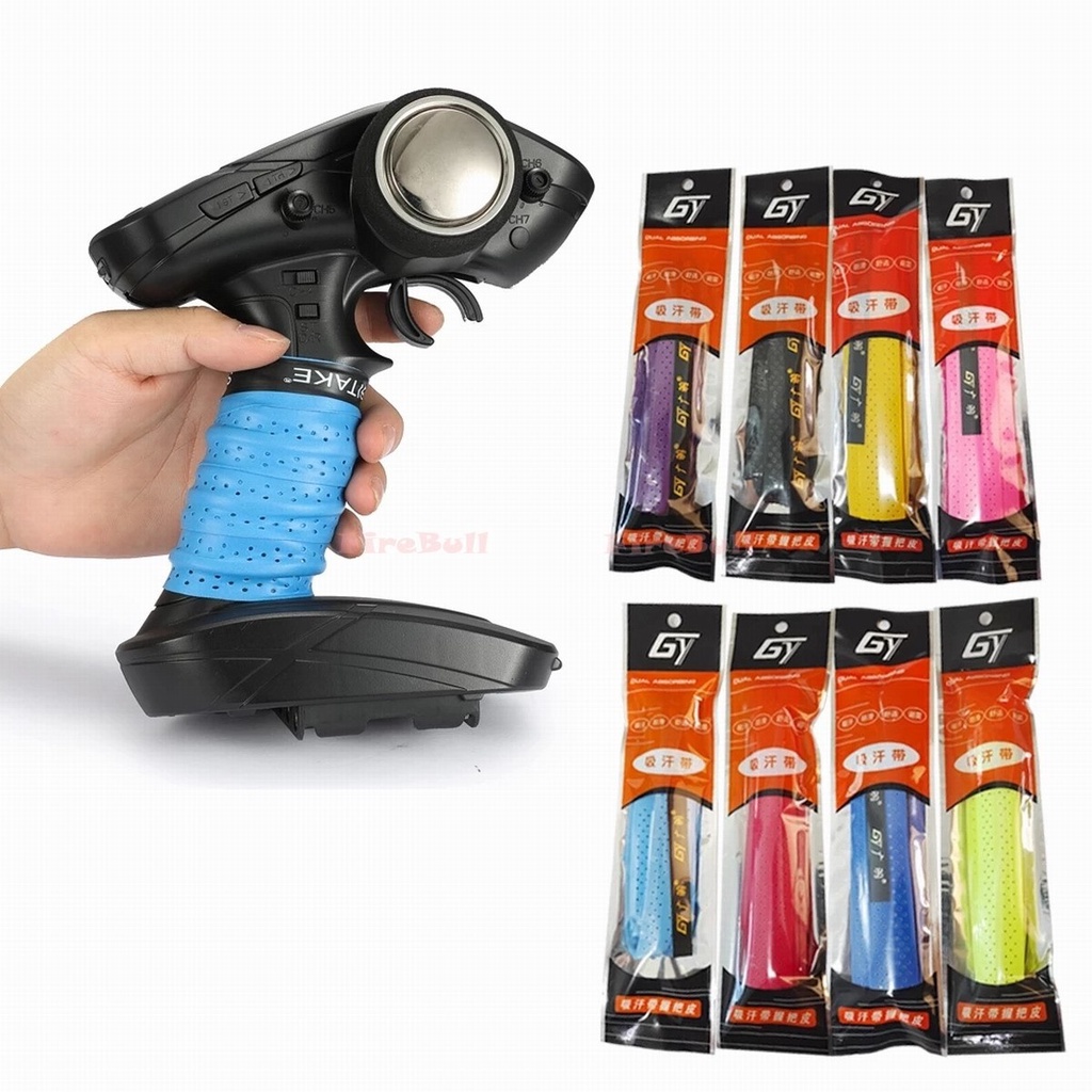 Băng dính chống trượt Dây đai thấm hút cho Axial Tamiya FUTABA 4PV 4PLS 4PX 7PX Flysky RadioLink Dum