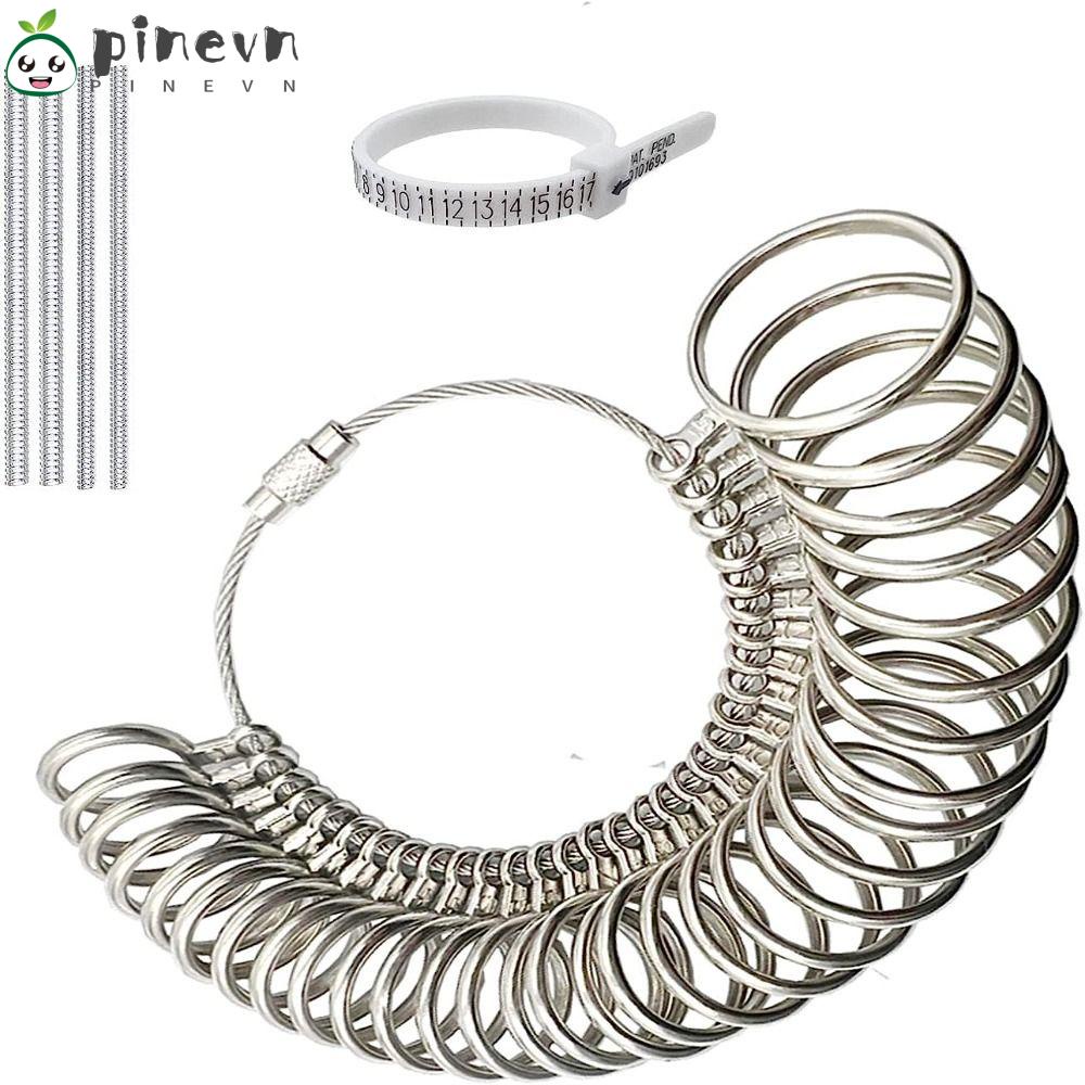 PINEVN Bộ 31 Dụng Cụ Đo Kích Cỡ Nhẫn 0-15 Nửa Cho Nữ