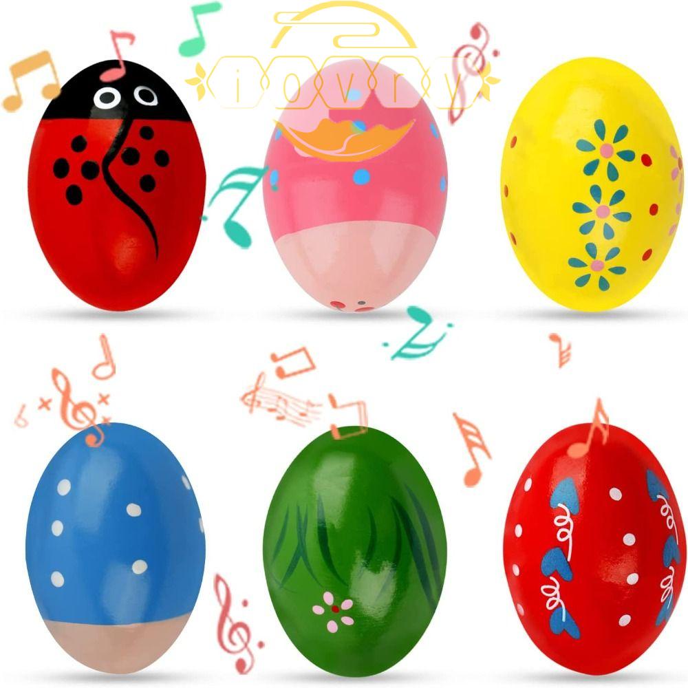 IVORY Đồ Chơi Nhạc Cụ Hình Quả Trứng Phục Sinh Nhiều Màu Sắc Tương Tác Giáo Dục Sớm Cho Bé