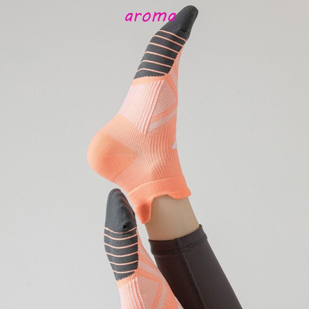 AROMA Vớ Thể Thao Mùa Hè Mềm Mại Thấm Hút Mồ Hôi Khô Nhanh Màu Sáng Dành Cho Nam Nữ