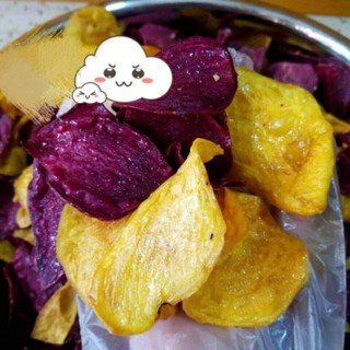 500g Khoai lang vàng, tím sấy tẩm mật ong, vừng