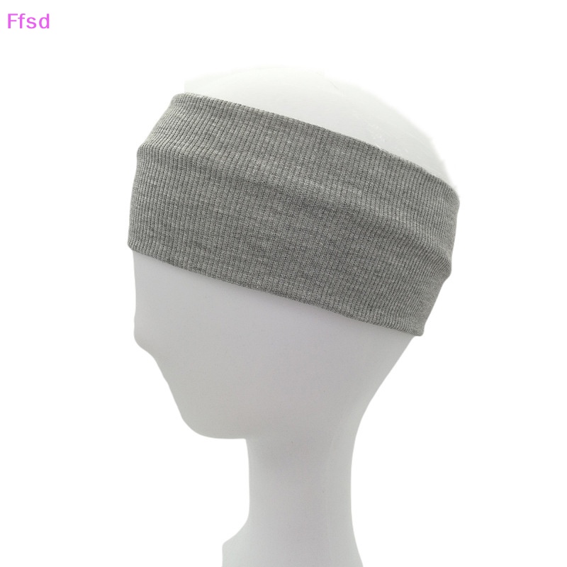 {Ffsd} Băng Đô Dệt Kim Bản Rộng Co Giãn Màu Trơn Dùng Khi Tập Thể Thao / Yoga / Chạy Bộ / Chạy Bộ / Rửa Mặt Cho Nữ *