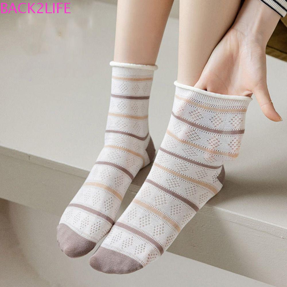 BACK2LIFE Vớ Lụa Mỏng Co Giãn Thoáng Khí Thoải Mái Dành Cho Nữ