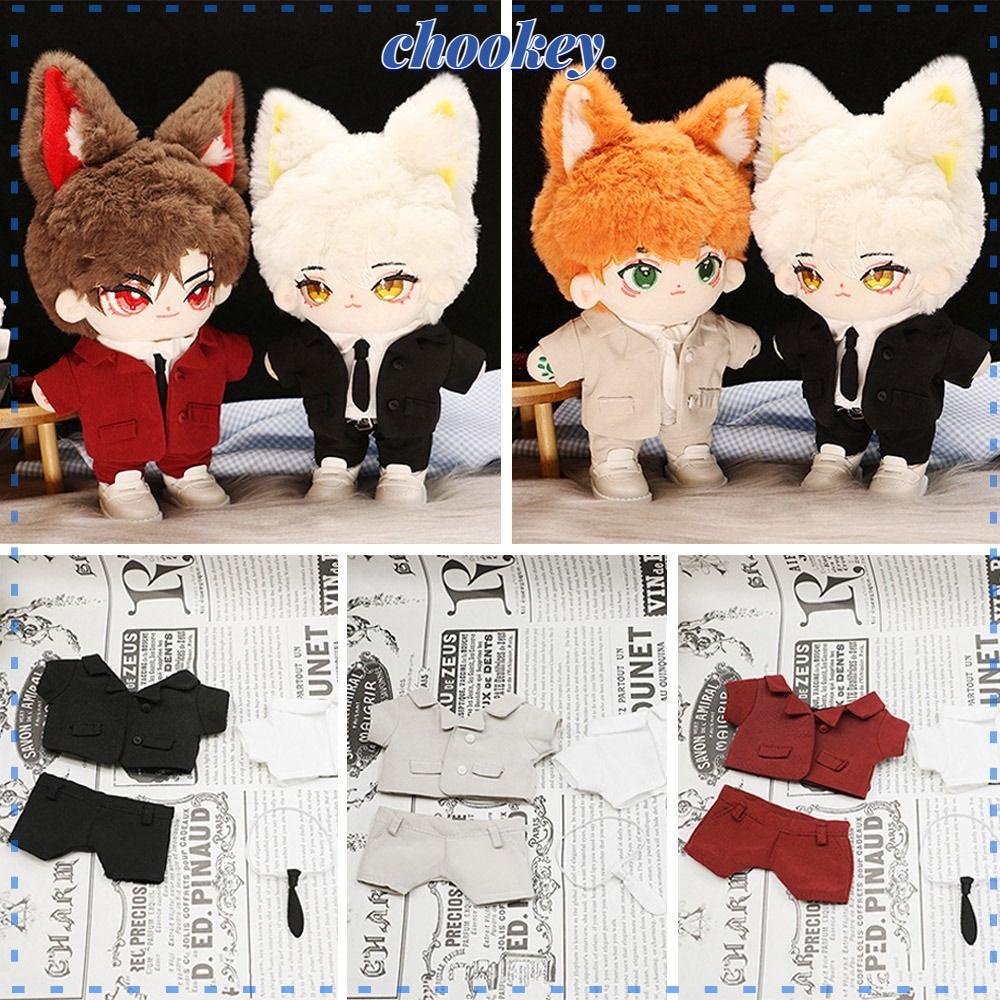 CHOOKEY Set 4 Bộ Quần Áo 20cm Bằng Cotton Dành Cho Búp Bê