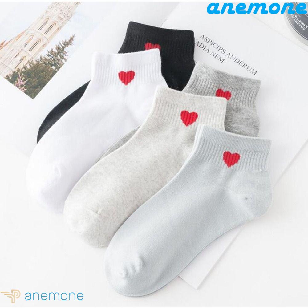 ANEMONE Vớ Cotton Cổ Thấp Thấm Hút Mồ Hôi Thoáng Khí Thời Trang Xuân Hè Cho Nữ