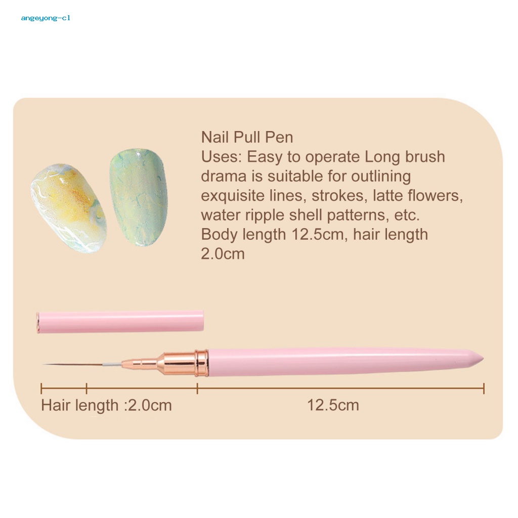 Set 5 Cọ Vẽ Móng Tay Siêu Mịn Lâu Trôi Trọng Lượng Nhẹ Chuyên Nghiệp