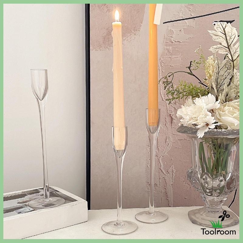 Bộ 3 Cây Nến Thủy Tinh Dùng Trang Trí Nhà Cửa Dịp Năm Mới