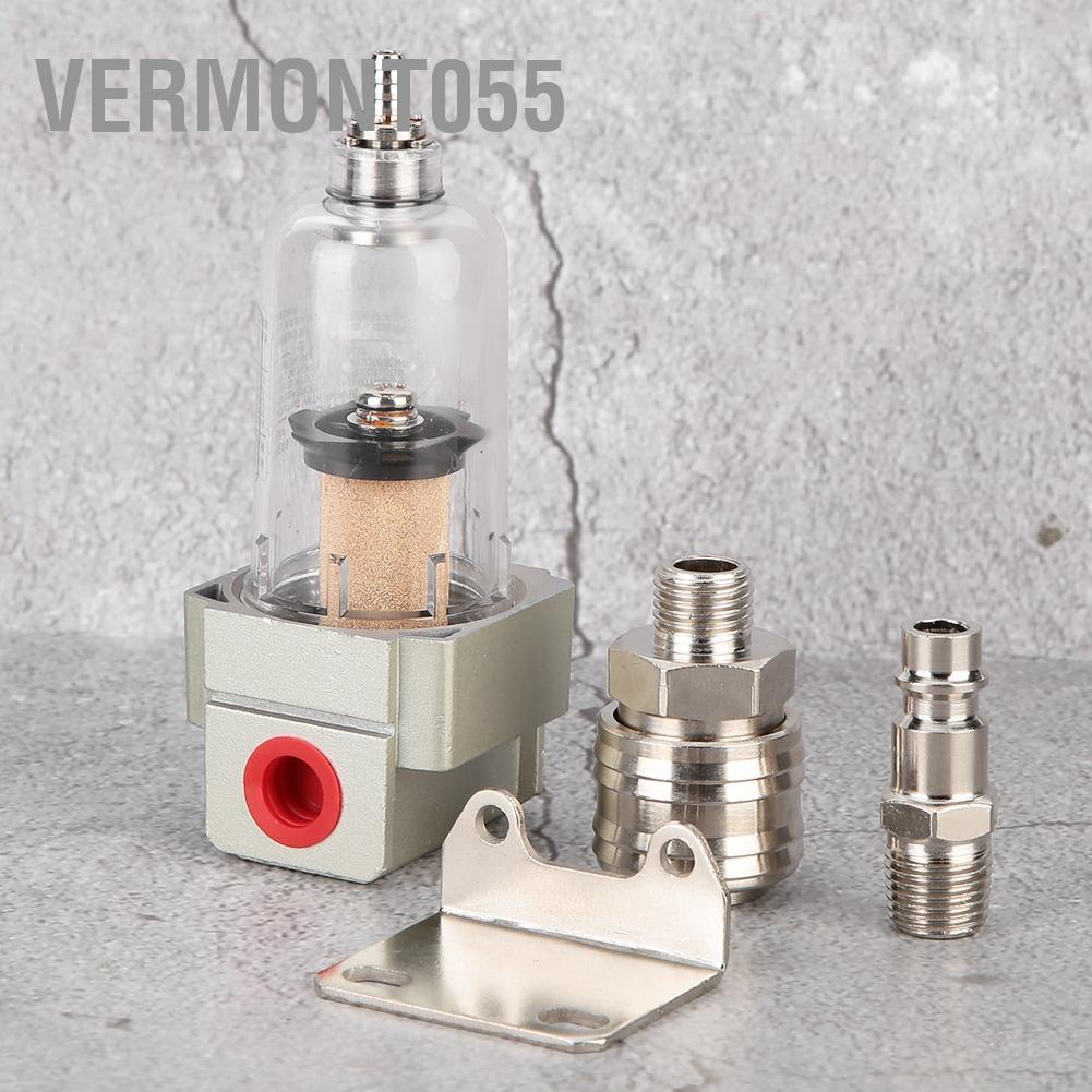 Vermont055 Bộ lọc khí nén tách nước dầu Bao gồm Khớp nối nhanh 1/4"