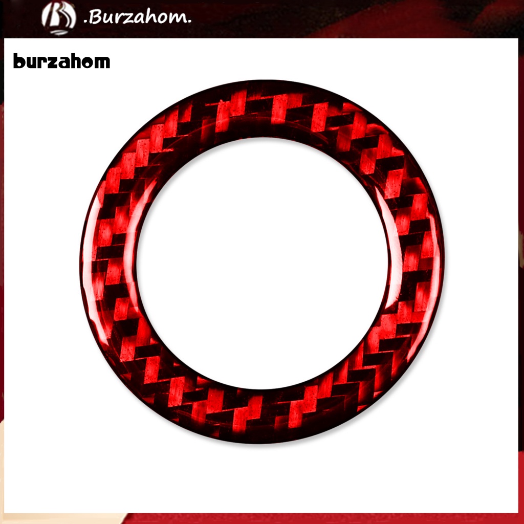 Miếng Dán Trang Trí Nút Khởi Động Xe Hơi Tự Dính Họa Tiết Sợi Carbon Cho Forester 13-19