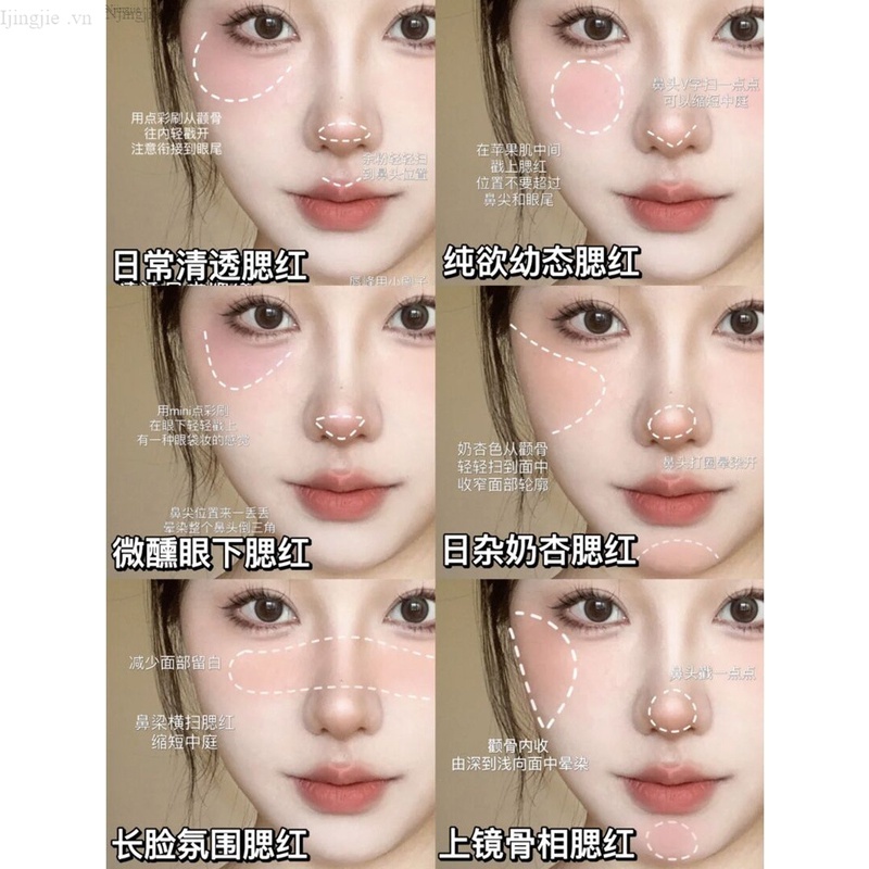 Má Hồng Dạng Kem Cappuvini Phong Cách Đáng Yêu Năng Động Dễ Dùng Dễ Mang Theo ☆May☆