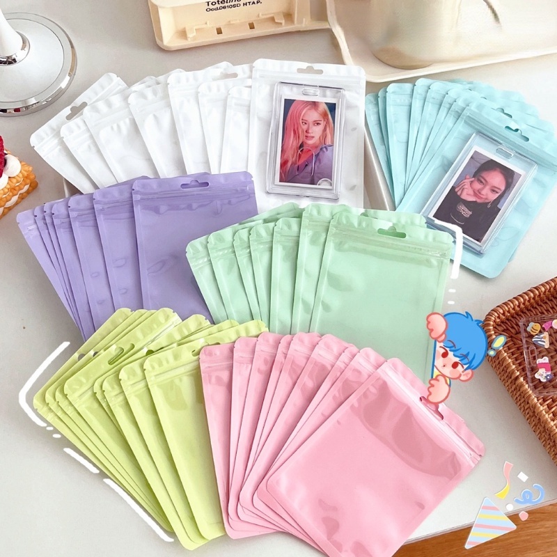 Túi Đựng Kẹp Tóc / Đồ Ăn Vặt Cỡ Nhỏ Chống Ẩm Không Thấm Nước Màu Sắc Macaron | Color House