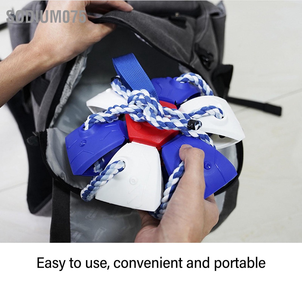 Sodium075 Bóng bay ngoài trời tương tác Quả bóng thú vị Đồ chơi đá cho chó có dây đai