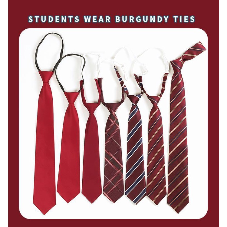 Cà Vạt Kẻ Sọc Phong Cách Preppy Nhật Bản Cho Nam Và Nữ