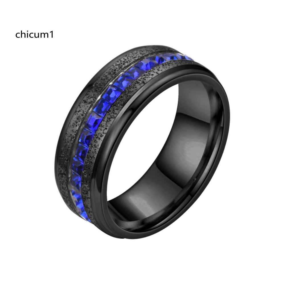 Nhẫn Đính Đá Zircon Hình Vuông Lấp Lánh Thời Trang Cho Nữ