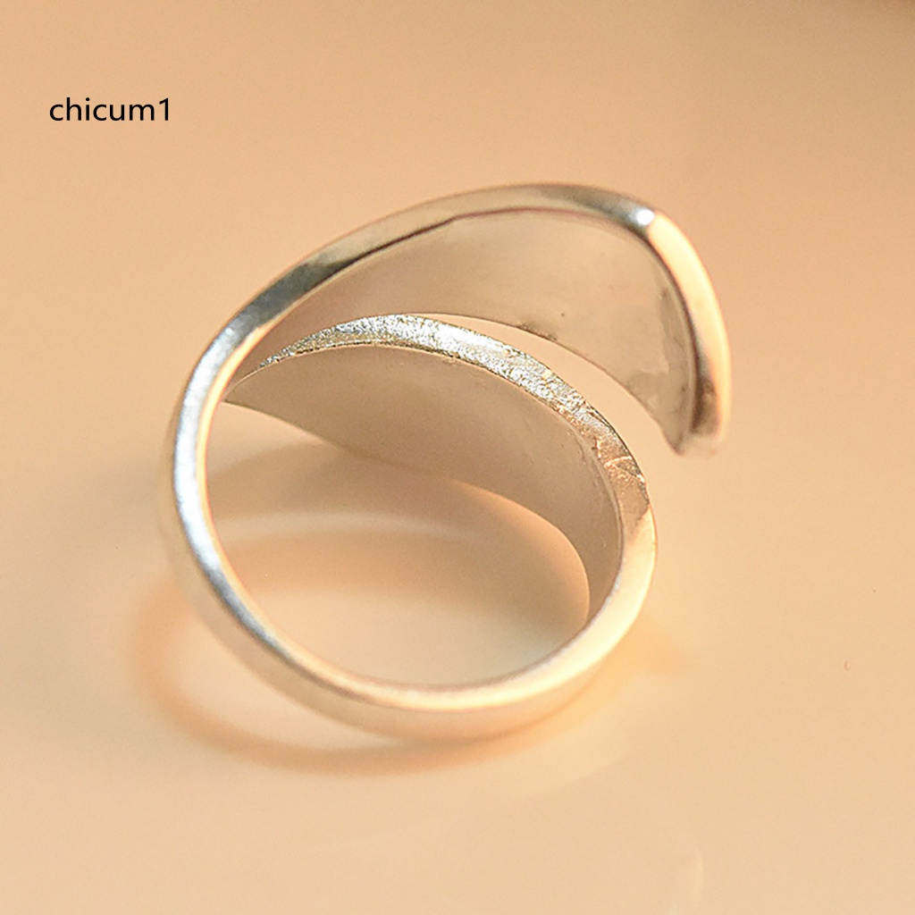 Nhẫn Hợp Kim Dạng Hở Hình Phong Cảnh Núi Rừng Dễ Phối Đồ Cho Nữ