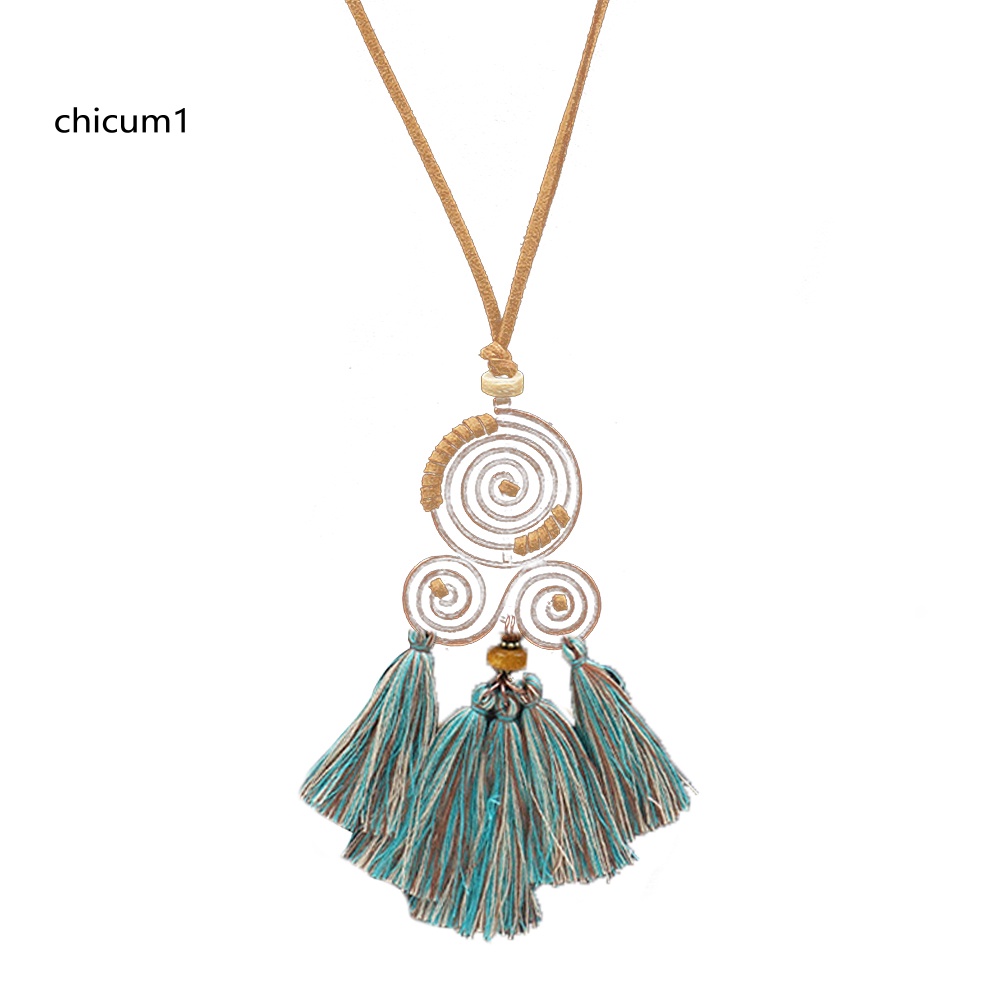 Vòng cổ Hợp Kim Dạng Xoắn Ốc Phong Cách Bohemian