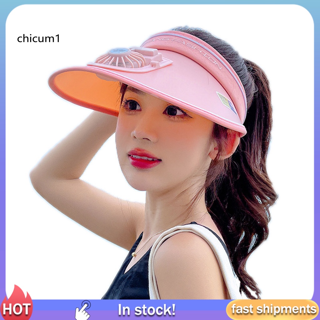 Mũ Lưỡi Trai Có Quạt Điện Chống Tia UV Tiết Kiệm Năng Lượng Cho Nữ