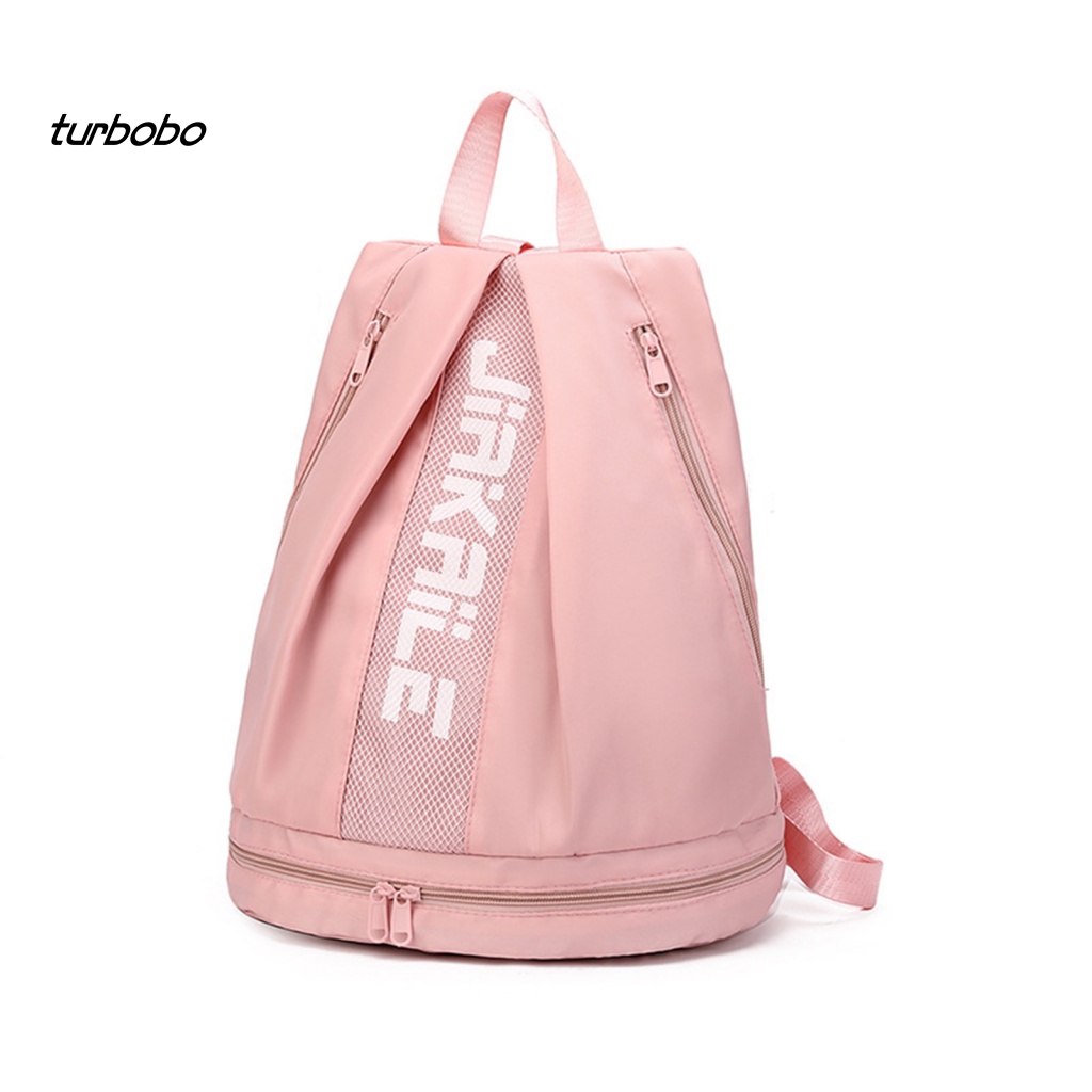 Turbobo Ba Lô Thể Thao Có Ngăn Đựng Giày Với Dây Khóa Kéo Sức Chứa Lớn Có Thể Điều Chỉnh Cho Nữ