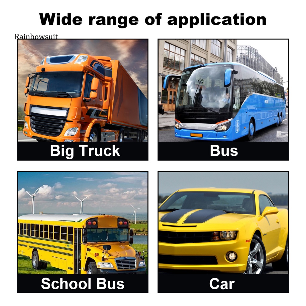 1 Cặp Phim Dán Gương Chiếu Hậu Chống Trầy Xước / Chống Tia Cực Tím / Chống Thấm Nước / Chống Sương Mù Cho Xe Hơi