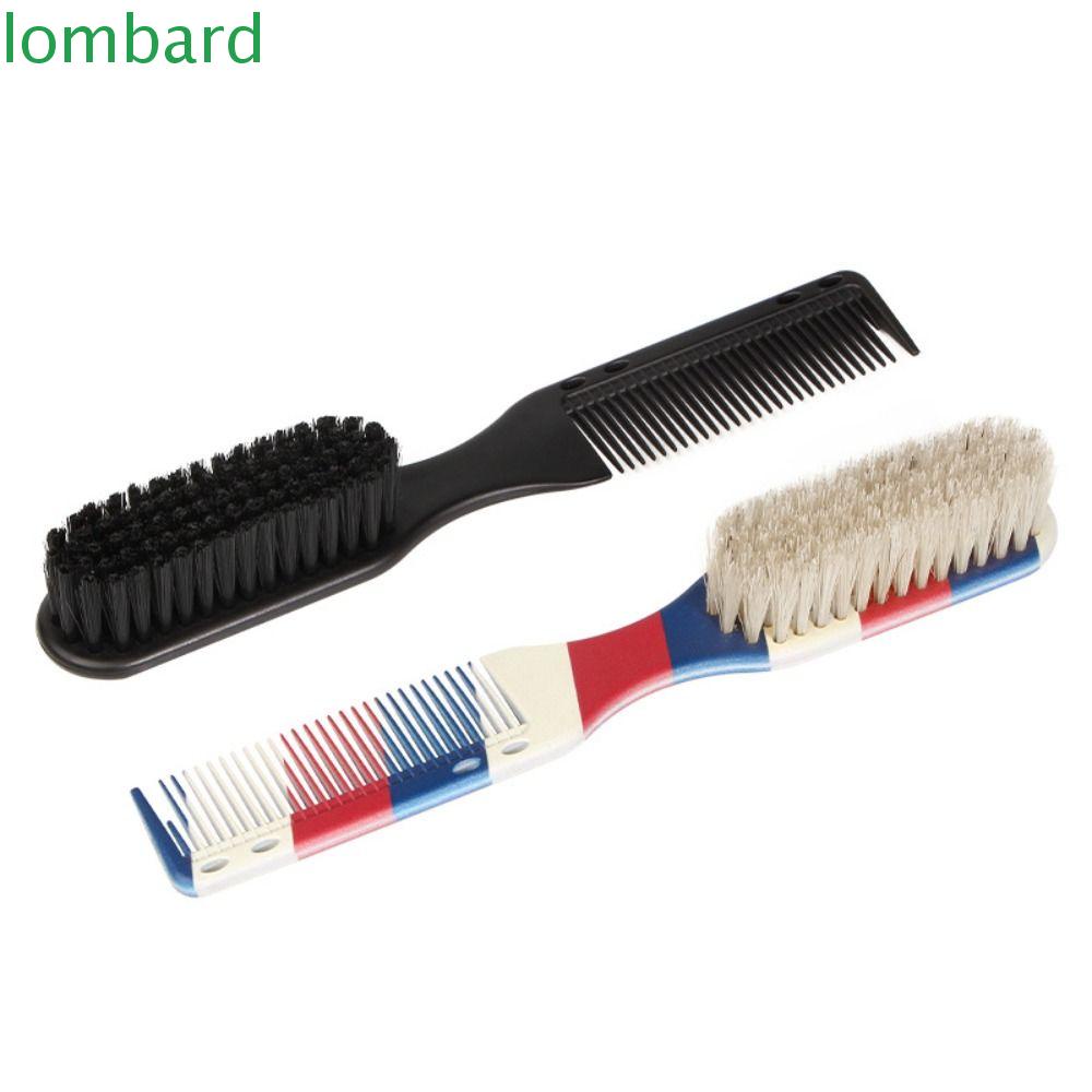 LOMBARD Lược Chải Râu Hai Mặt Chống Tĩnh Điện Chuyên Nghiệp Màu Đen