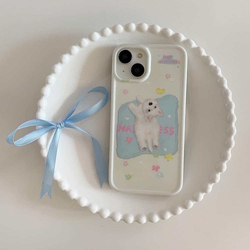 Ốp Điện Thoại Mềm In Hình Cún Con Cho iPhone 11 12 12Pro 12ProMax 13 13Pro 13ProMax 14 14Pro 14ProMax