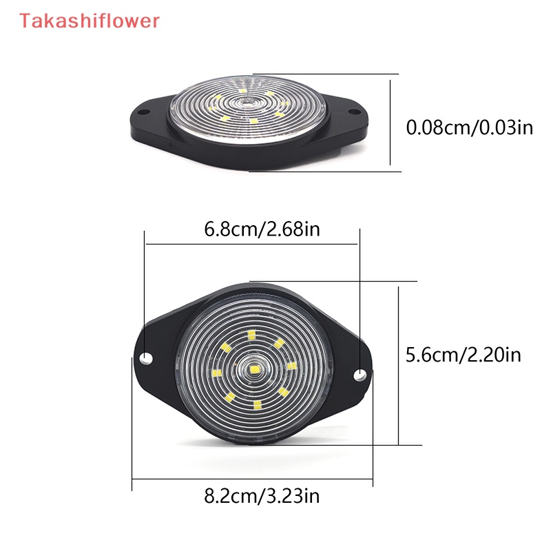 [TakashiflowerV] Đèn Tín Hiệu 9 Bóng Led Cảnh Báo Gắn Nóc Xe Hơi / Xe Tải Trailer Lorry VAN Camper Offroad