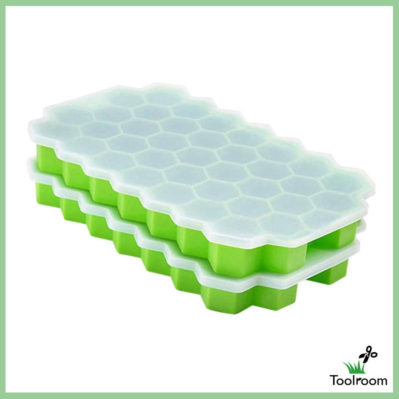 Set 2 Khay Silicone Làm Đá Viên / Sô Cô La / Nước Ép Có Thể Tái Sử