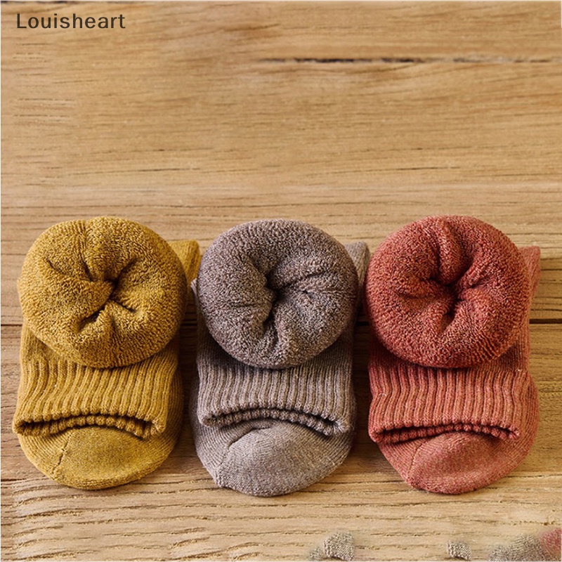1 Đôi Tất Len Dày Giữ Ấm Mùa Đông Louisheart