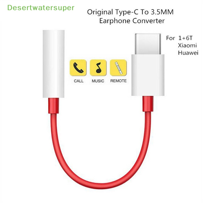 Dây Cáp Âm Thanh Chuyển Đổi Usb Type c Sang Giắc Cắm Tai Nghe 3.5mm Dành Cho One Plus 7 Usb-c