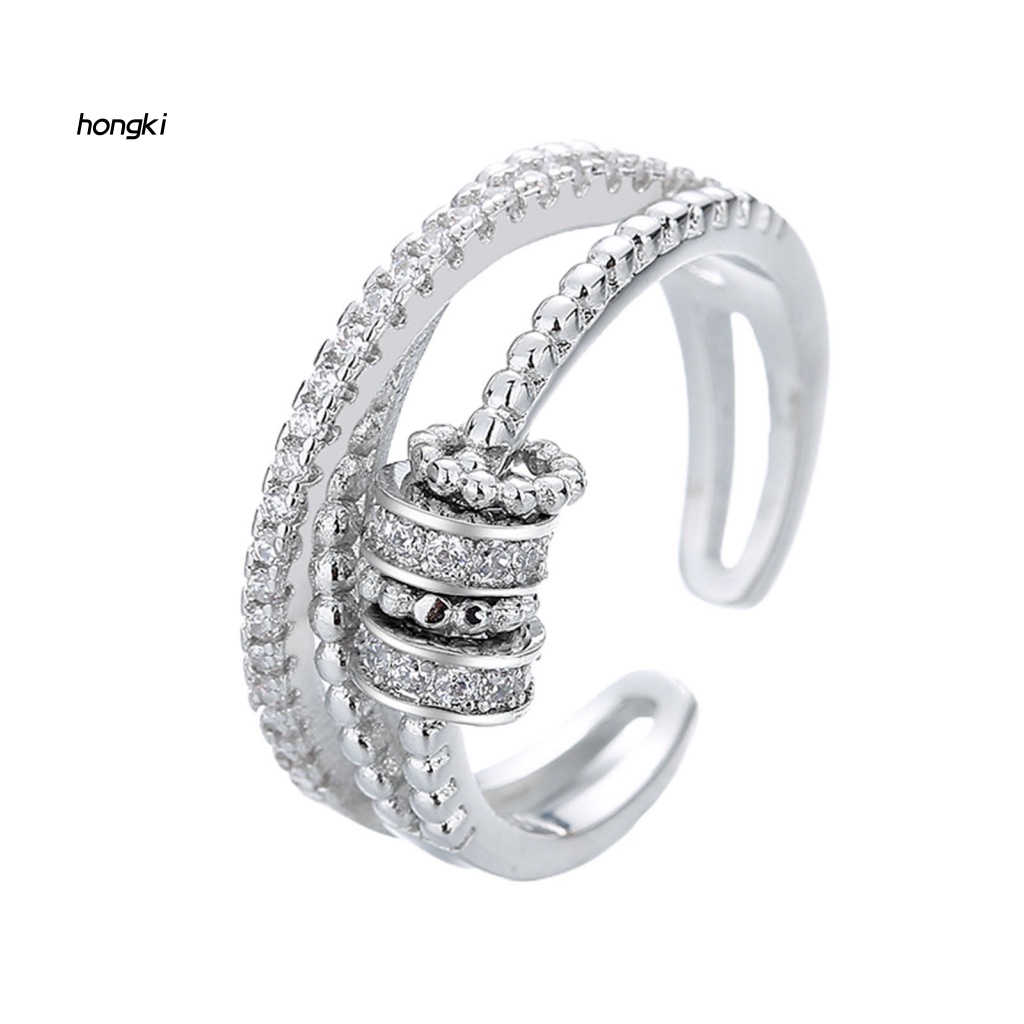 Nhẫn XoắN ỐC ĐíNh Kim Cương Giả GiúP GiảM Stress