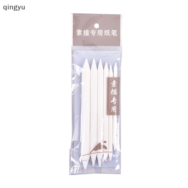 Set 6 Que Than Tre Vẽ Phác Thảo Chống Lem Màu Trắng Mới