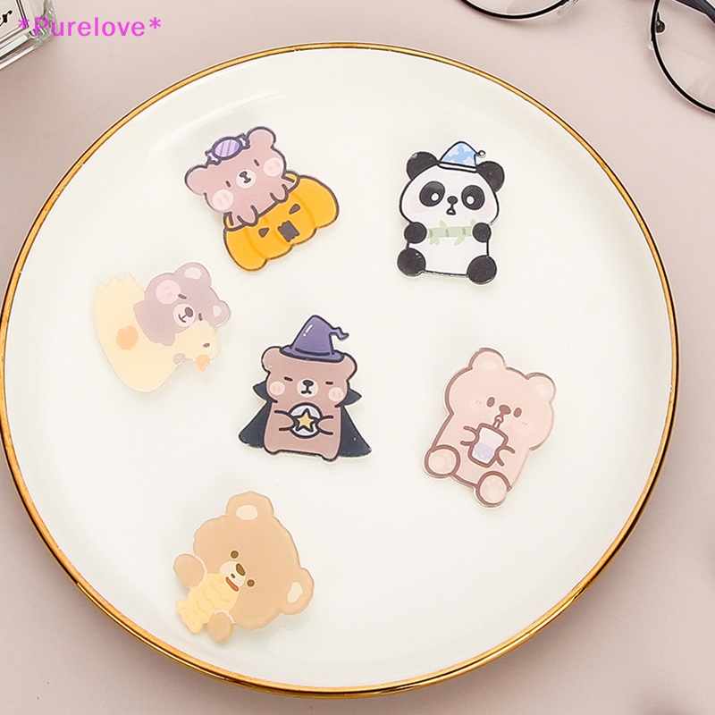 Ghim Cài Áo Bằng Acrylic Họa Tiết Hoạt Hình Dễ Thương Dành Cho Nữ Mới