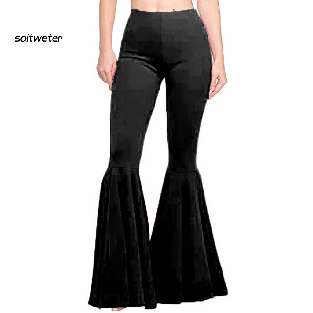 Quần Legging Thể Thao Lưng Cao Co Giãn Thoáng Khí Màu Sắc Trơn Dành Cho Nữ