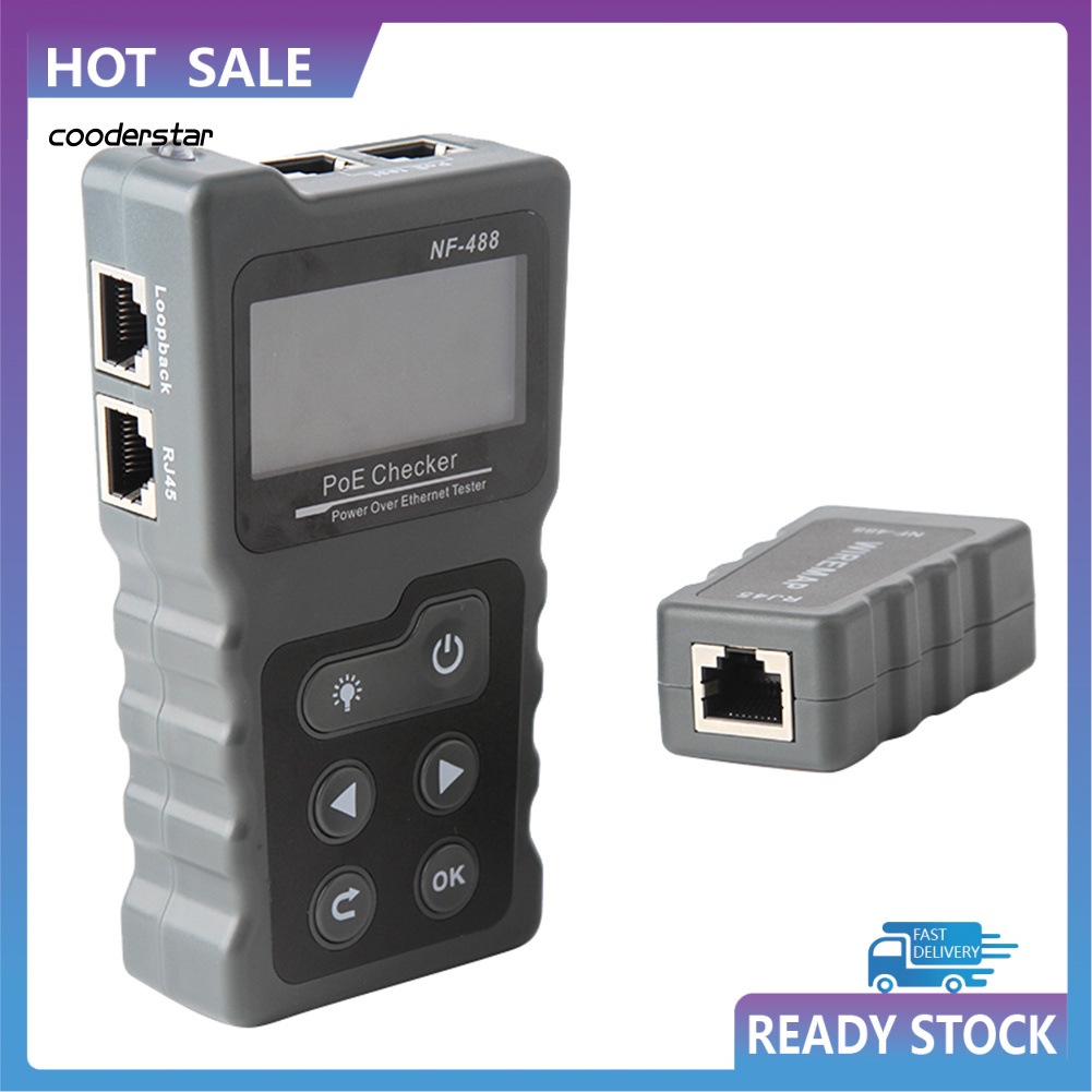 Thiết Bị Kiểm Tra Công Tắc Mạng Ethernet CAT5 CAT6 LAN Kỹ Thuật Số COOD NF-488