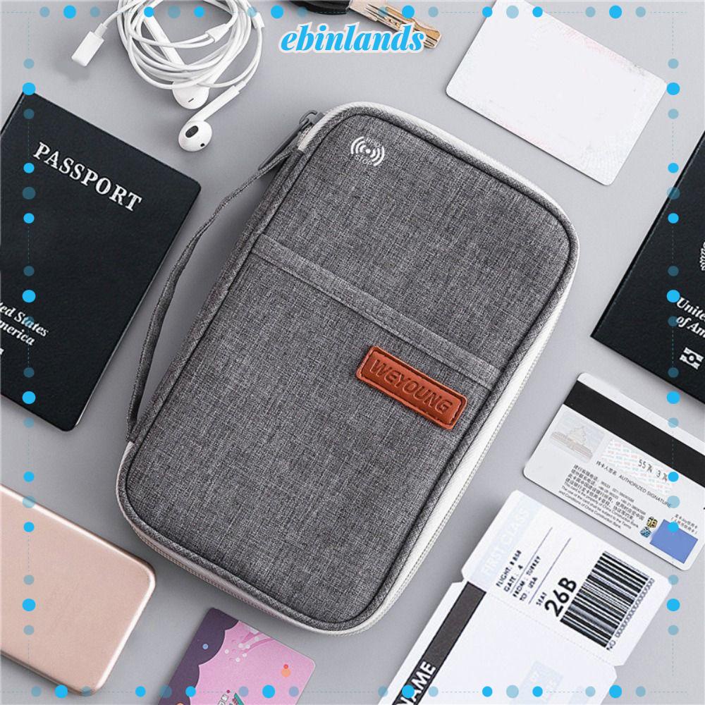 EBINLANDS Bao Da PU Đựng Hộ Chiếu Đa Năng Tiện Dụng