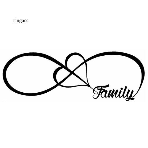 Đề Can Dán Trang Trí Cửa Sổ Xe Hơi Họa Tiết Trái Tim Chữ RGA Sáng Tạo