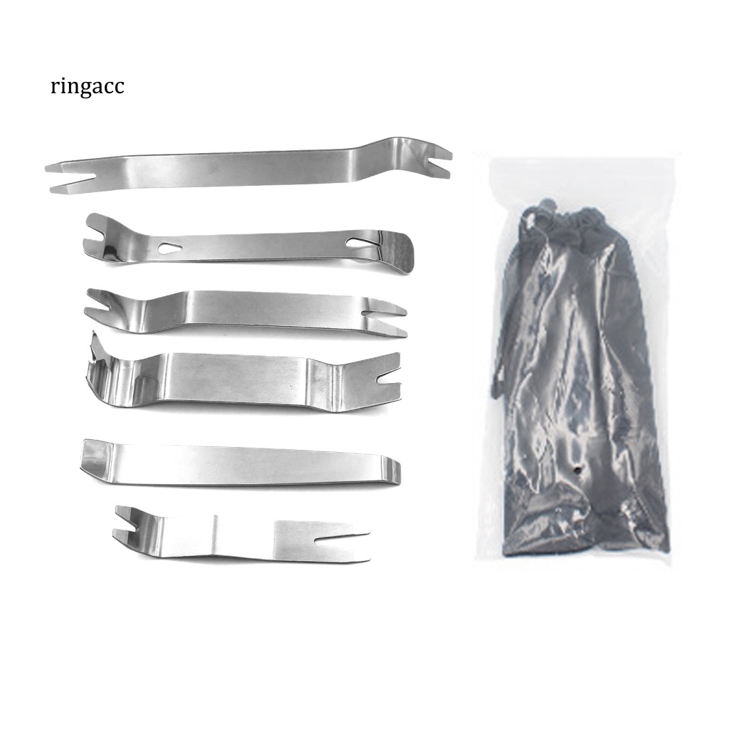 Set 6 Dụng Cụ Tháo Lắp Âm Thanh Bằng Thép Không Gỉ Cho Xe Hơi