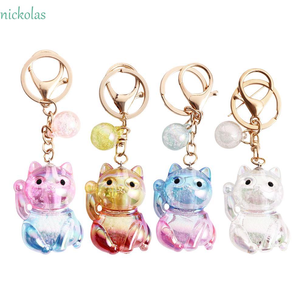 NICKOLAS Móc Khóa Acrylic Họa Tiết Hoạt Hình Sáng Tạo Phong Cách Hàn Quốc Dành Cho Nam