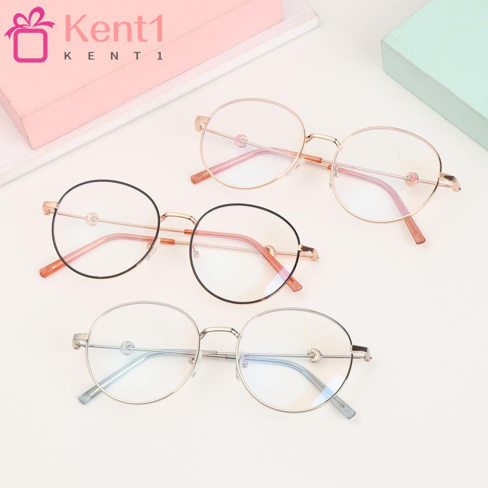 KENT1 Mắt Kính Gọng Tròn Bằng Kim Loại Siêu Nhẹ Chất Lượng Cao